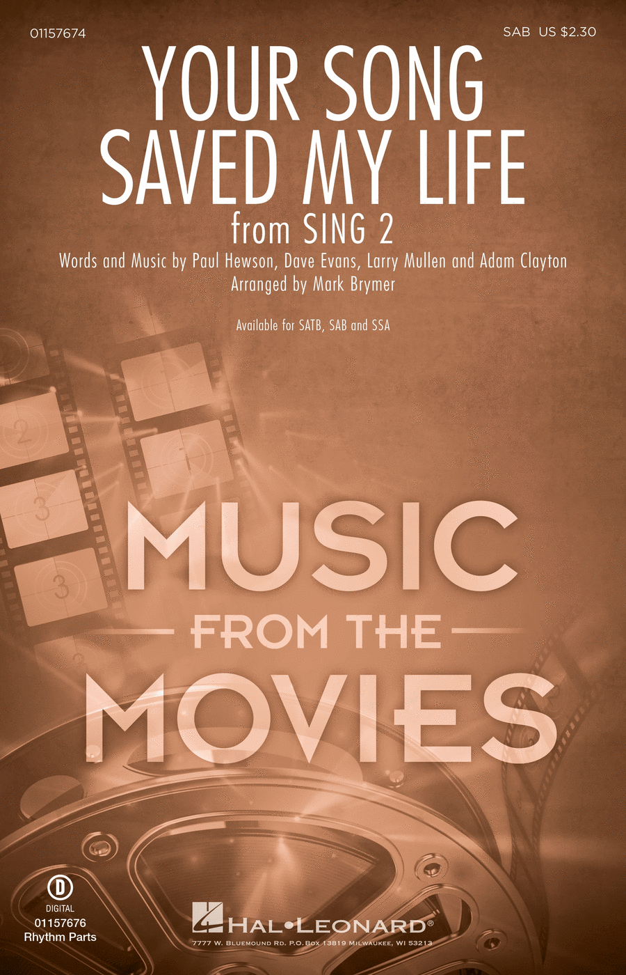 Your Song Saved My Life 3-Part scores gallery preview page 1