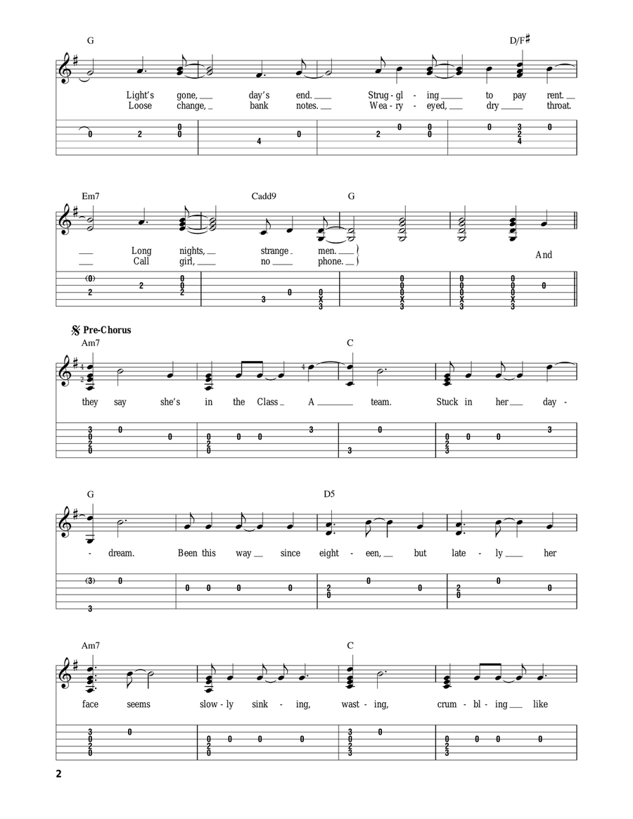 The A Team Acoustic Guitar scores gallery preview page 2