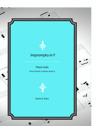 Book cover for Impromptu in F - original piano solo