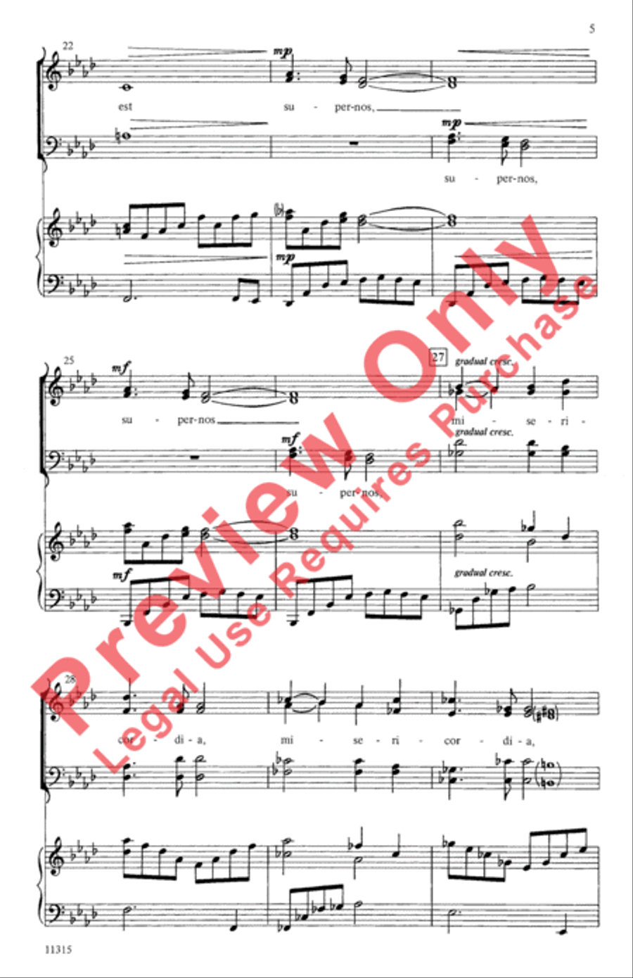 Laudate Dominum 4-Part scores gallery preview page 5