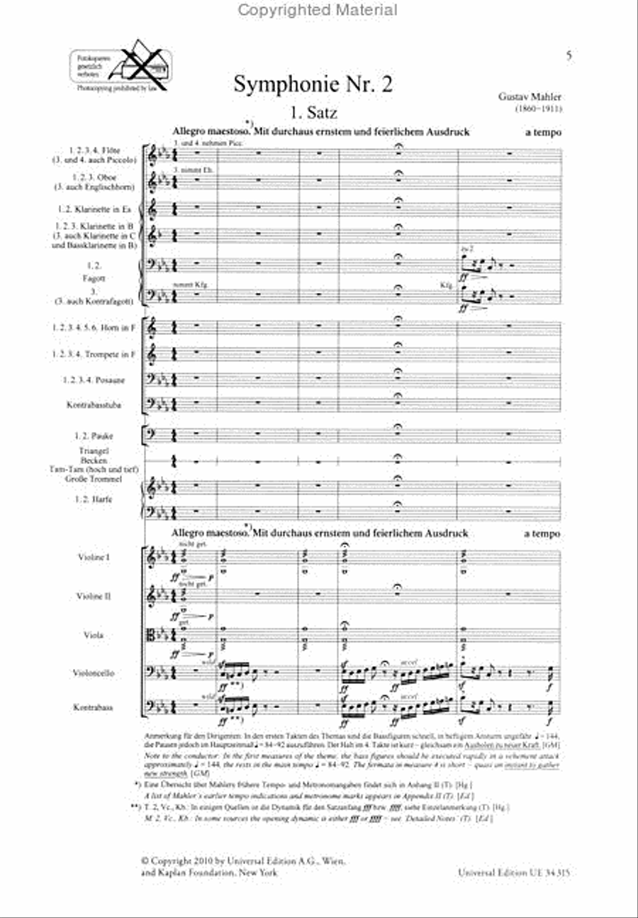 Symphony No. 2 Mixed Choir scores gallery preview page 2