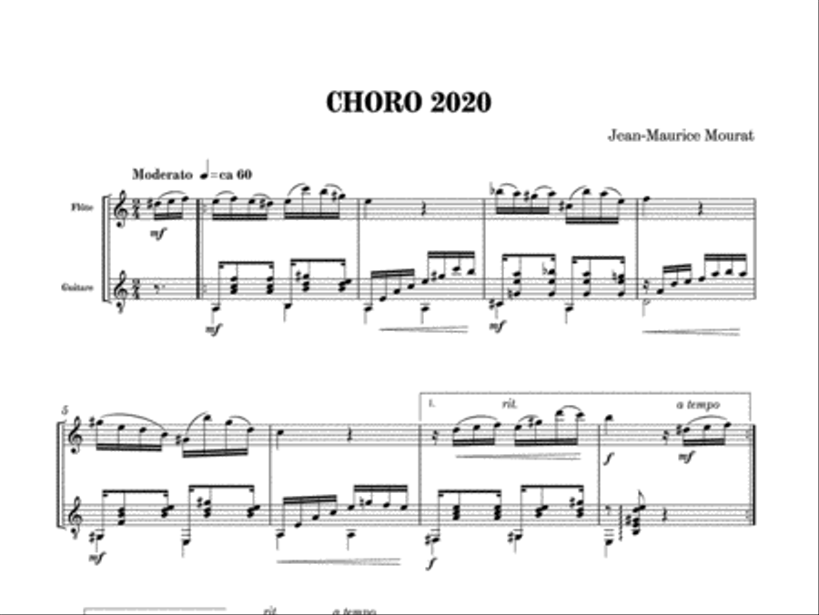 Choro 2020 Choro 2020 Flute scores gallery preview page 2