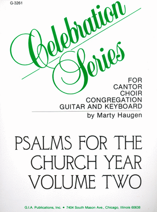 Book cover for Psalms for the Church Year - Volume 2