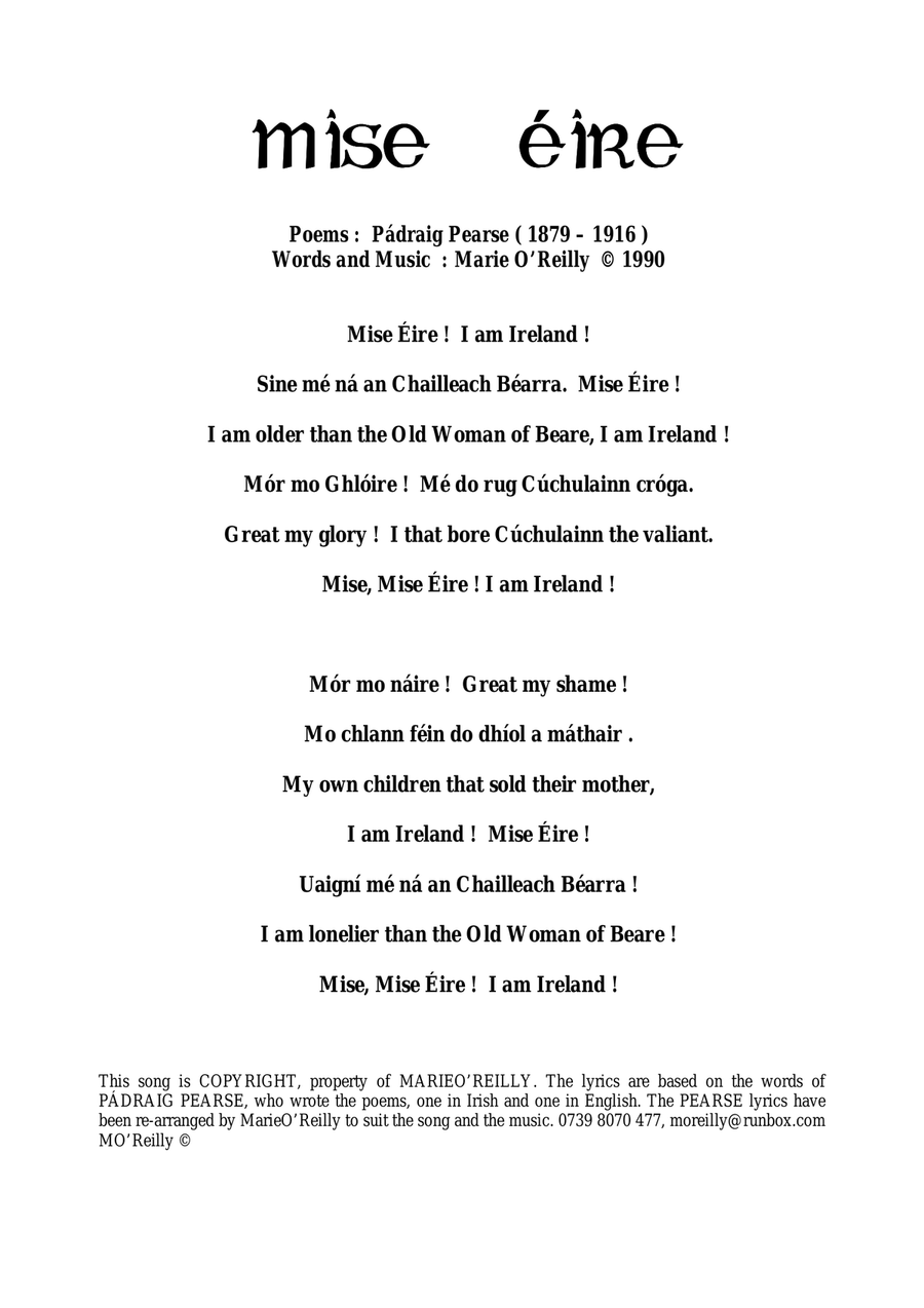 MISE ÉIRE SATB 4-Part scores gallery preview page 2