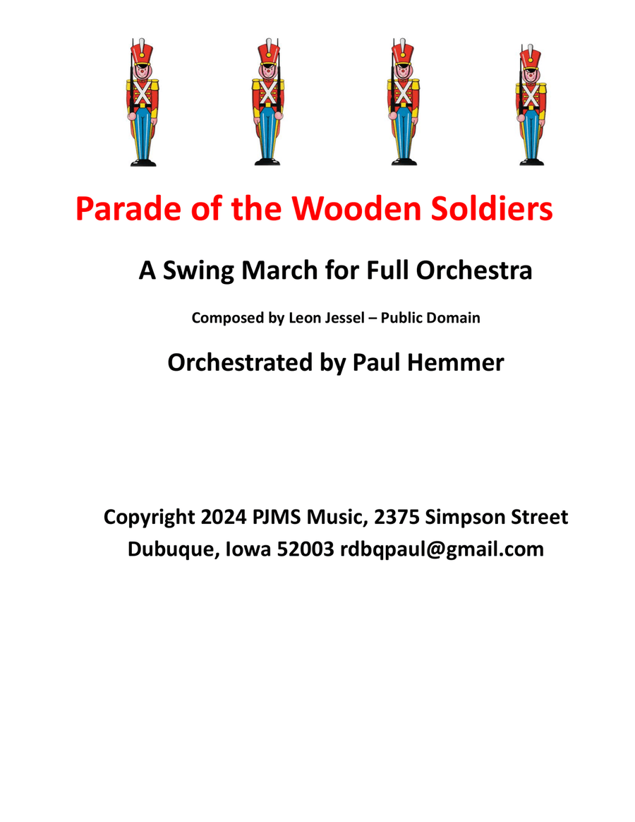 Book cover for Parade of the Wooden Soldiers - Swing March for Full Orchestra