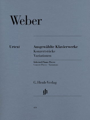 Book cover for Selected Piano Works (Concert Pieces, Variations)