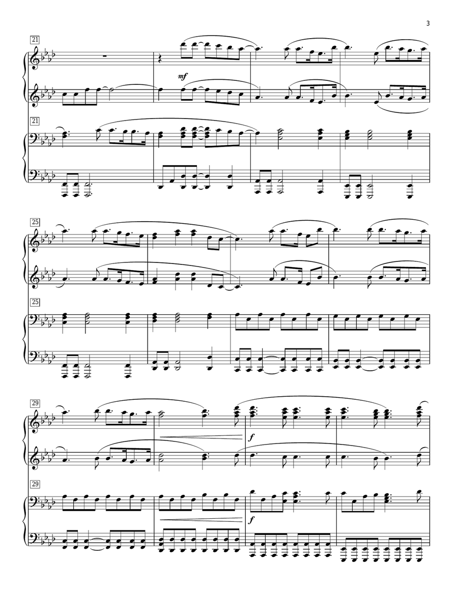 Forever (We Sing Hallelujah) (arr. Phillip Keveren) 1 Piano, 4-Hands scores gallery preview page 3