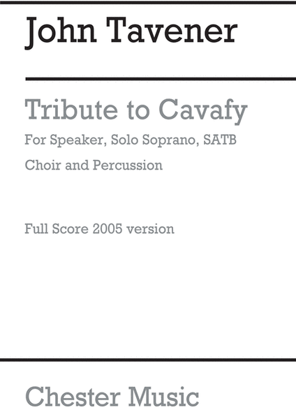 Tribute To Cavafy