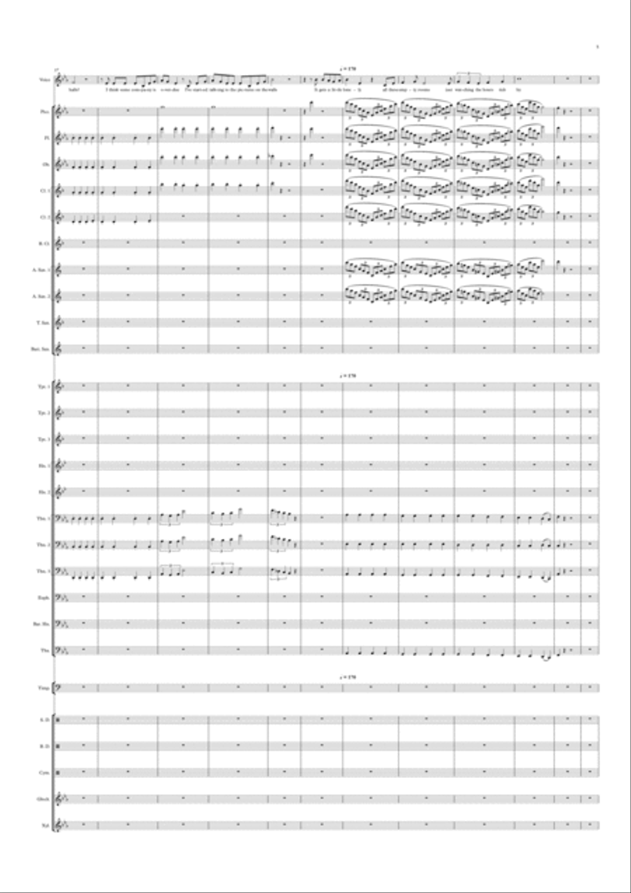 Do You Want To Build A Snowman? Large Ensemble scores gallery preview page 5