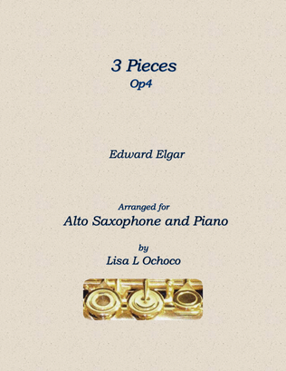 3 Pieces Op4 for Alto Saxophone and Piano