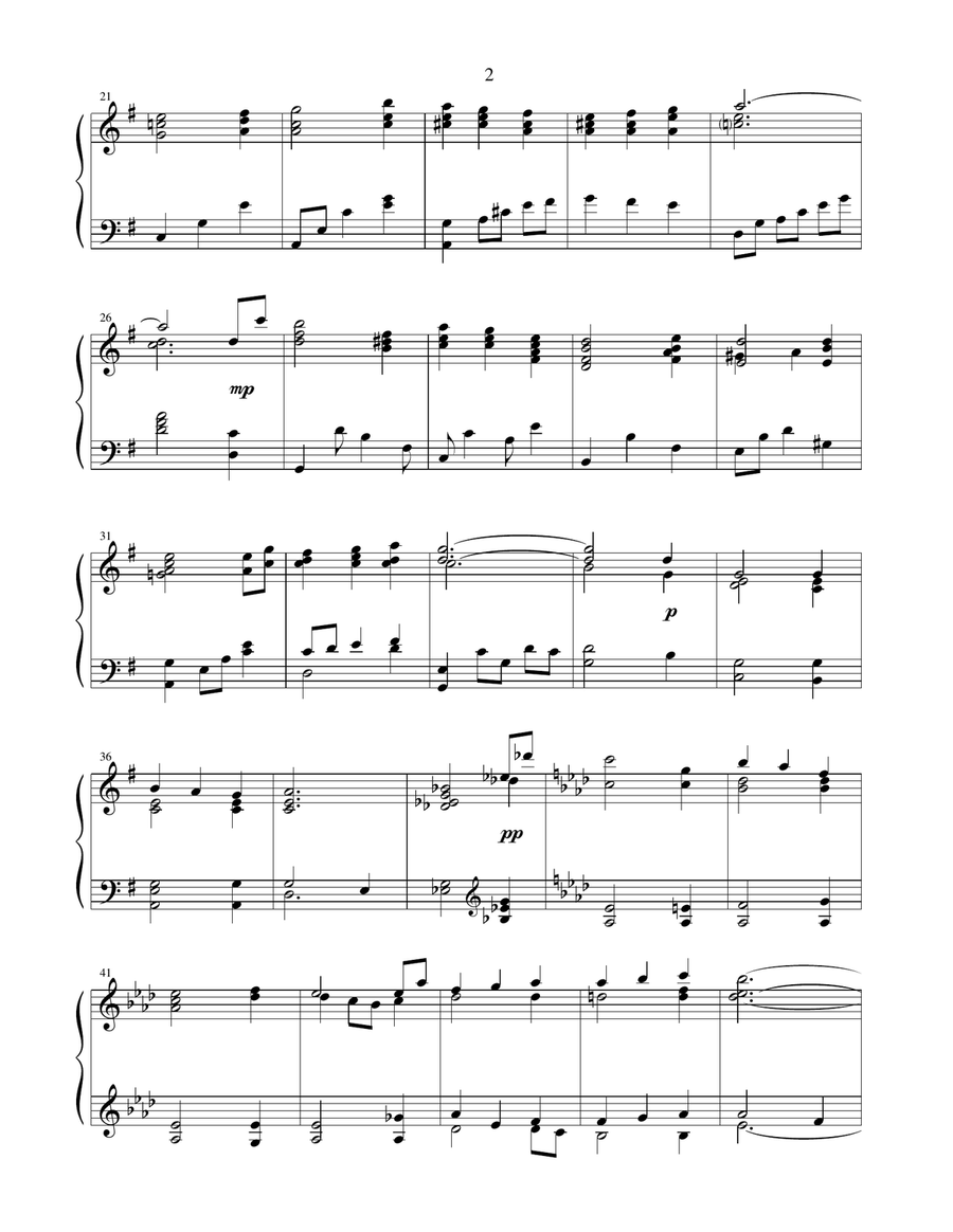 Sacred Hymn Arrangements for Piano - Christmas Piano Solo scores gallery preview page 5