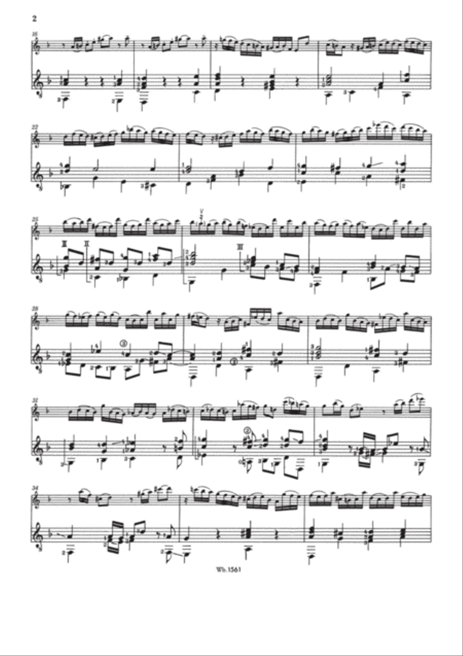 Partita in C minor BWV 997 Classical Guitar scores gallery preview page 4