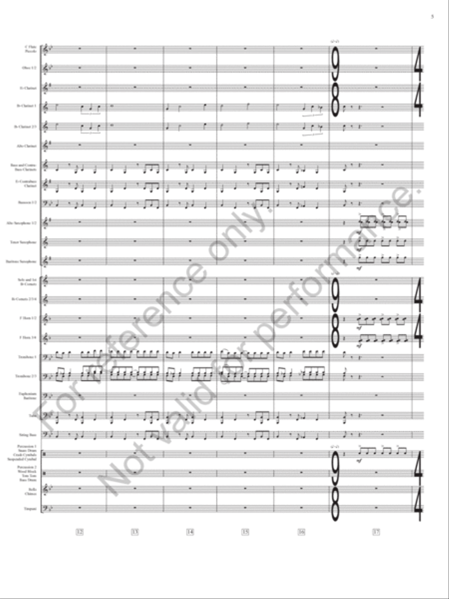 Emperata Overture Concert Band scores gallery preview page 6