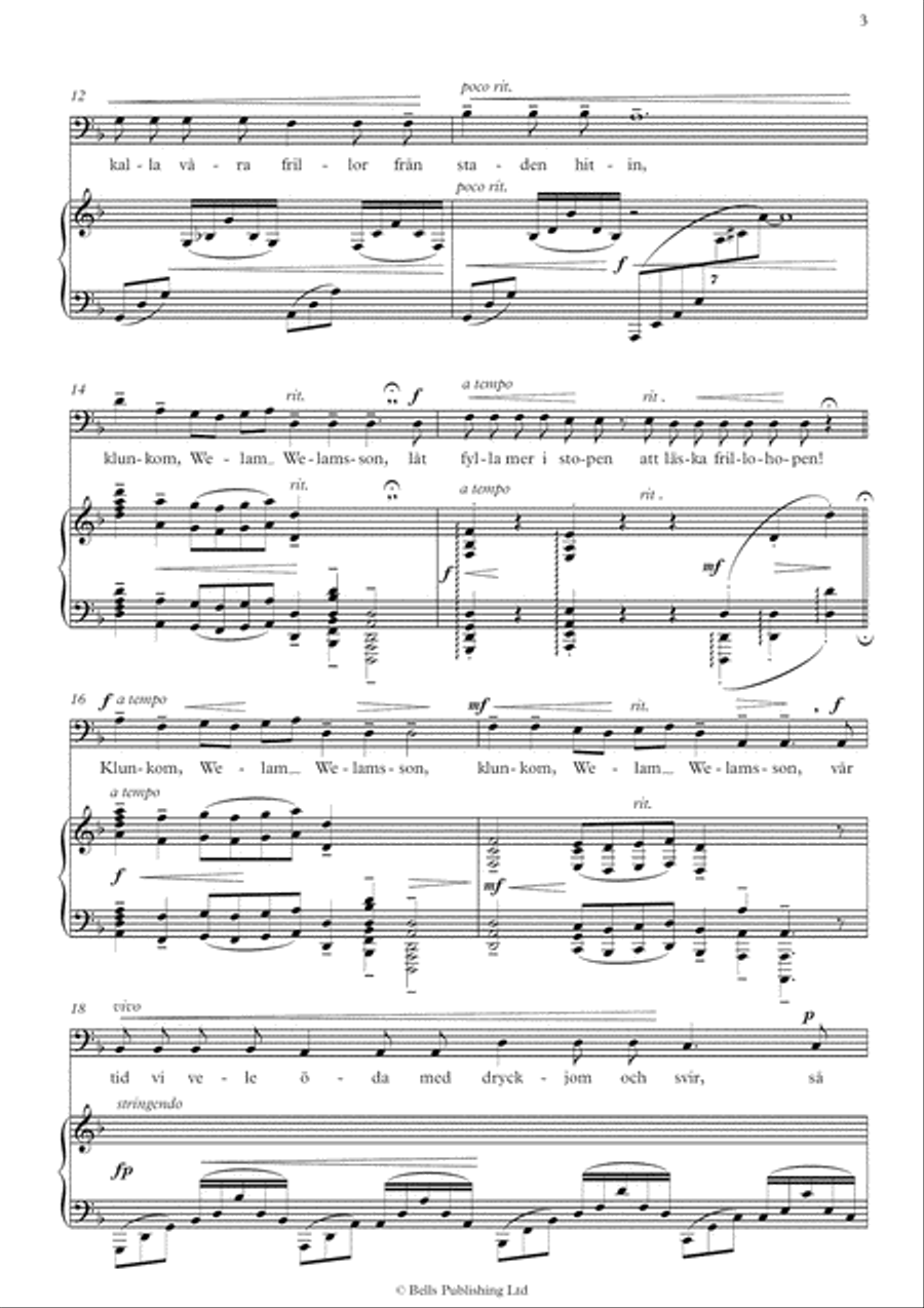 Kung Eriks visor Kung Eriks visor Voice Solo scores gallery preview page 4