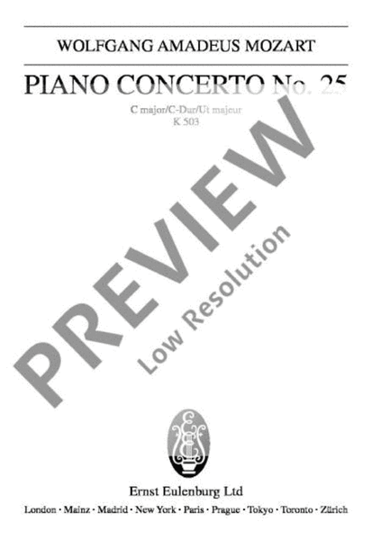 Concerto No. 25 C major