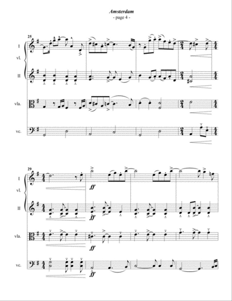 Amsterdam String Quartet scores gallery preview page 4
