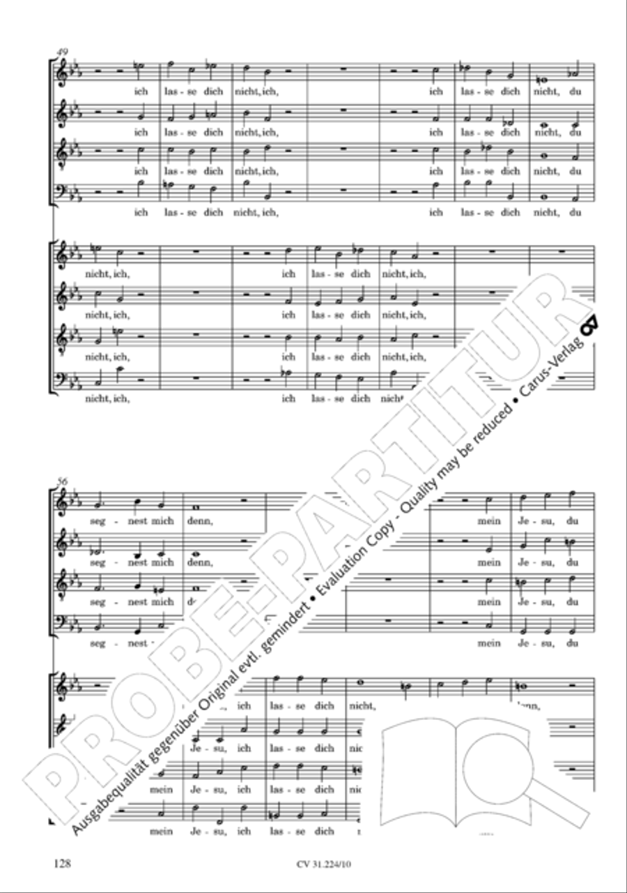 The complete motets (without Bc) Choir scores gallery preview page 135
