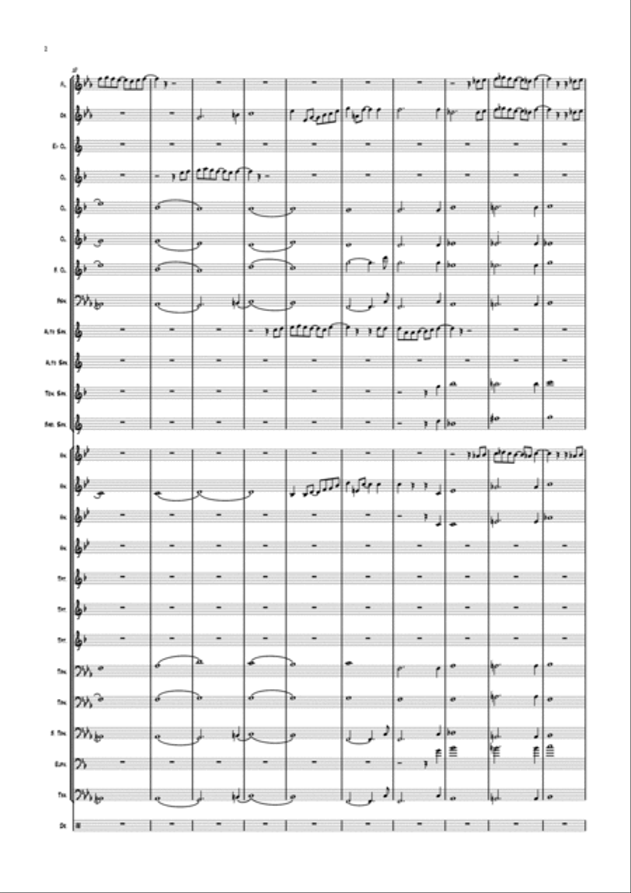 Life On Mars Life On Mars Concert Band scores gallery preview page 2