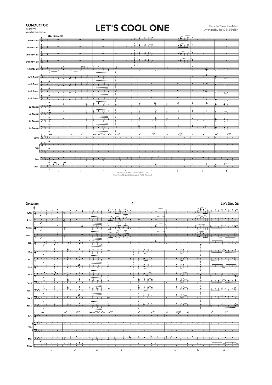 Let's Cool One Jazz Ensemble scores gallery preview page 2