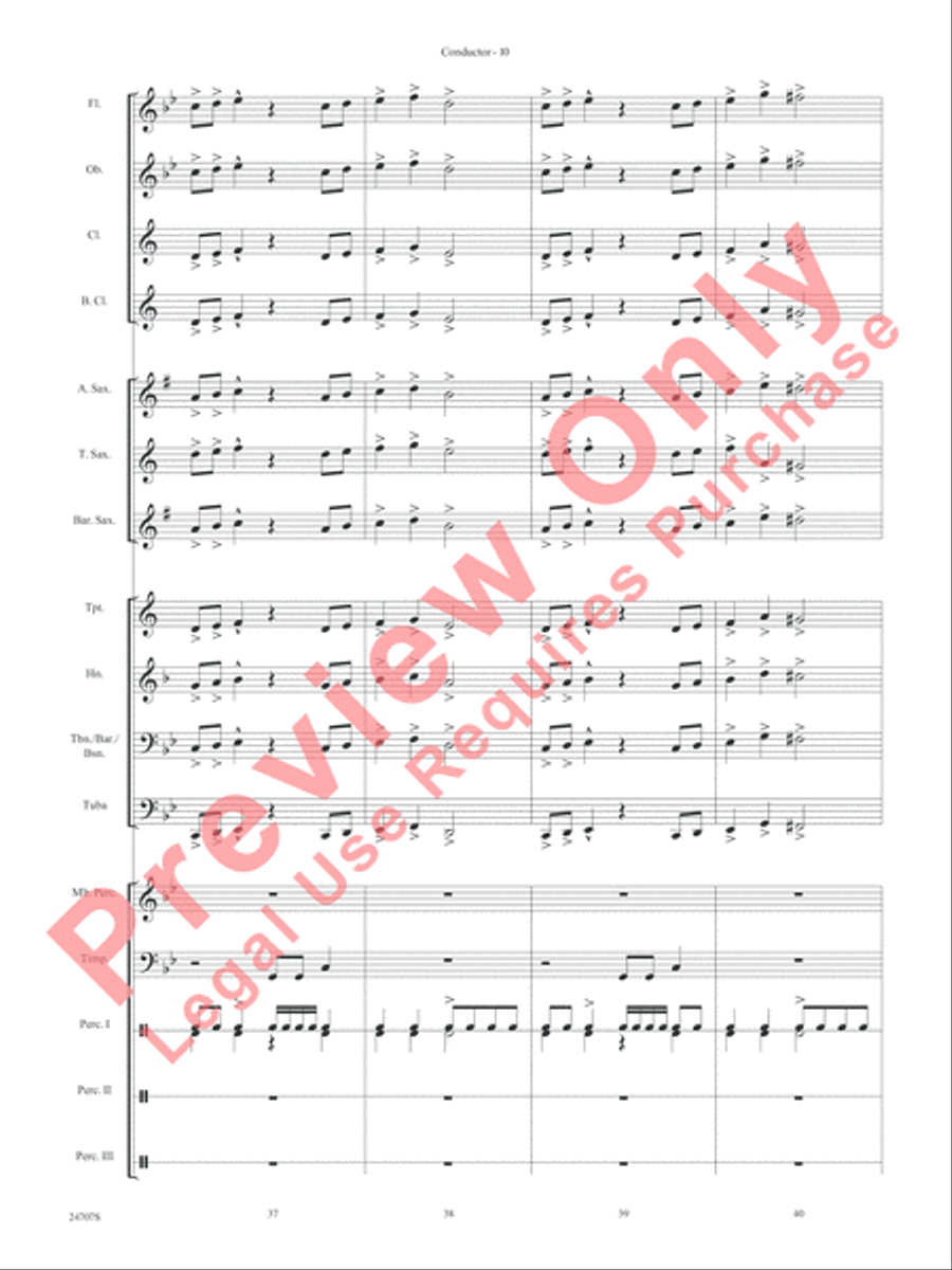 Hooroosh! Concert Band scores gallery preview page 12