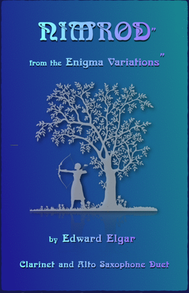 Book cover for Nimrod, from the Enigma Variations by Elgar, Clarinet and Alto Saxophone Duet