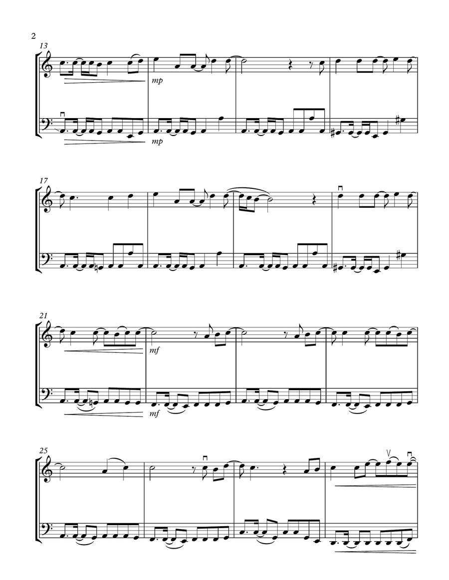 Tearin' Up My Heart String Duet scores gallery preview page 2