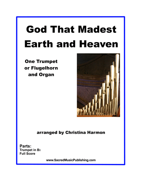 God That Madest Earth and Heaven – One Trumpet and Organ image number null