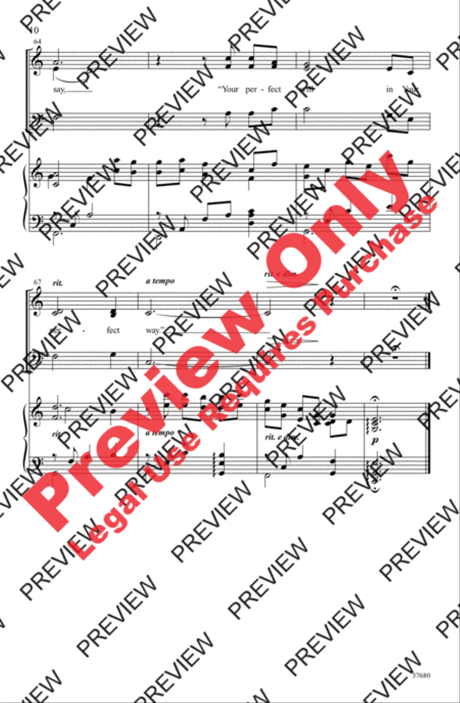 The Perfect Wisdom of Our God 3-Part scores gallery preview page 10