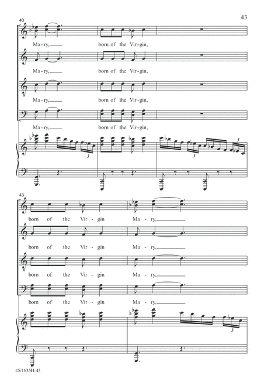 Mass: A Celebration of Love and Joy 4-Part scores gallery preview page 43