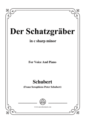 Schubert-Der Schatzgräber,in c sharp minor,for voice and piano
