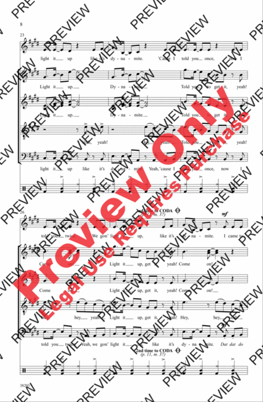 Dynamite 4-Part scores gallery preview page 8