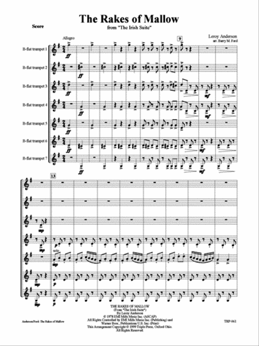 The Rakes of Mallow Small Ensemble scores gallery preview page 2