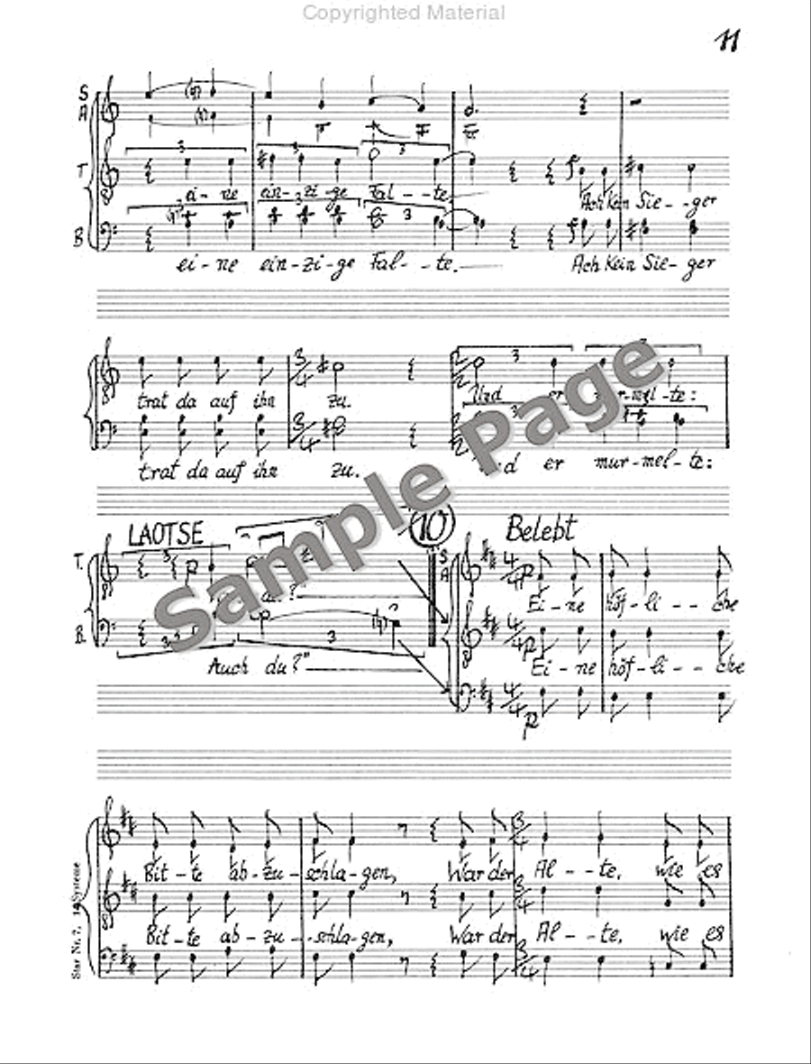 Legende Vom Weisen Score 4-Part scores gallery preview page 14