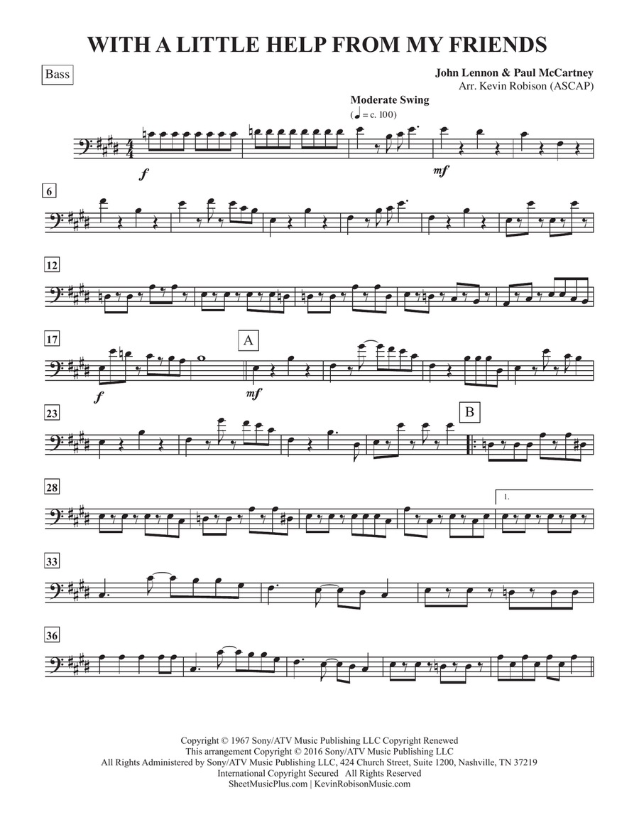 With A Little Help From My Friends Small Ensemble scores gallery preview page 4