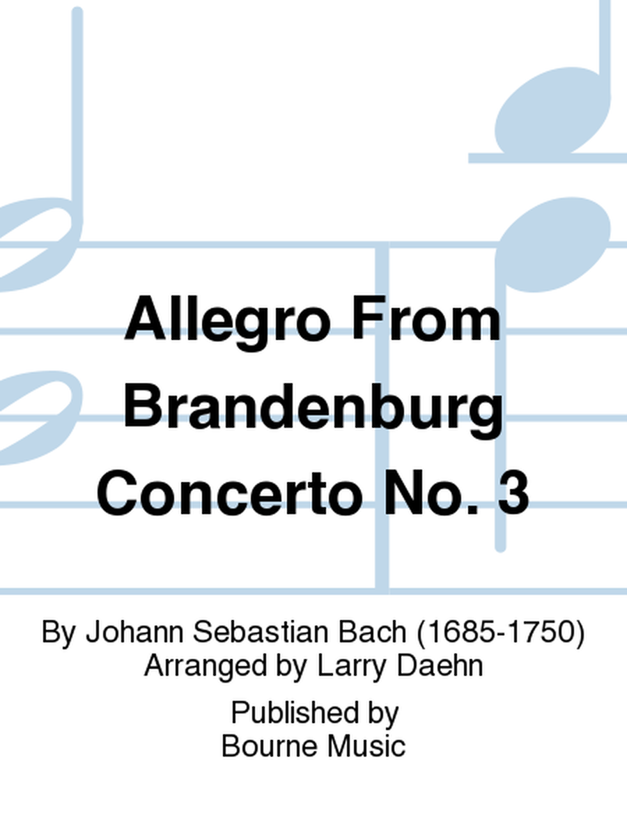 Allegro From Brandenburg Concerto No. 3
