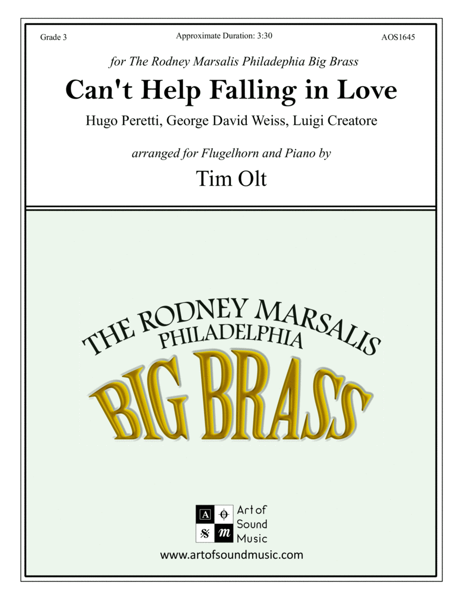 Can't Help Falling In Love Brass Ensemble scores gallery preview page 1
