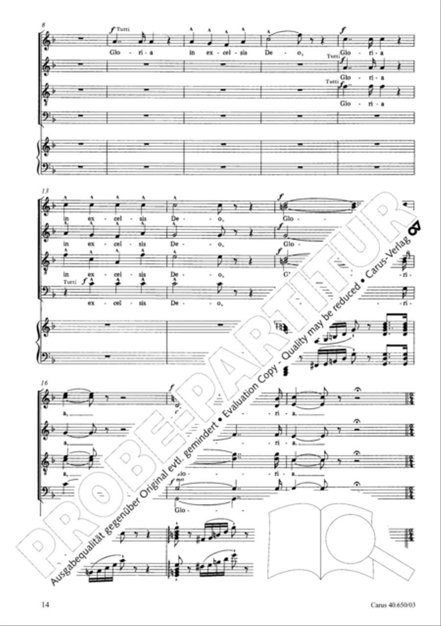 Petite Messe solennelle 4-Part scores gallery preview page 17