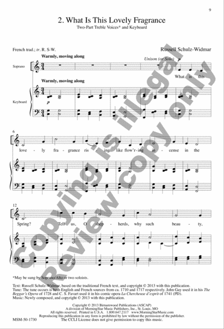 Three French Carols SA scores gallery preview page 7