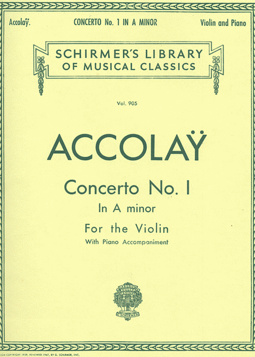 Concerto No. 1 in A Minor