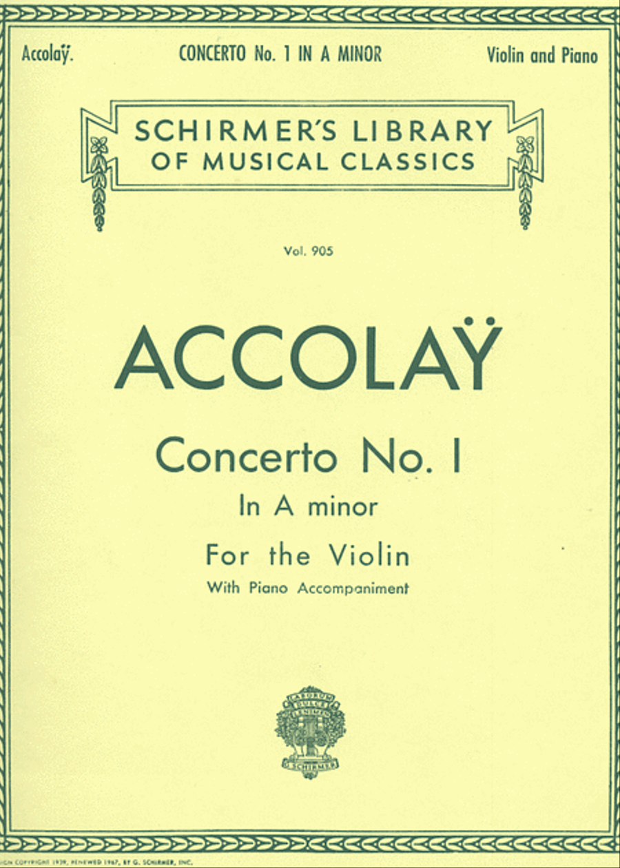 Concerto No. 1 in A Minor Violin Solo scores gallery preview page 1