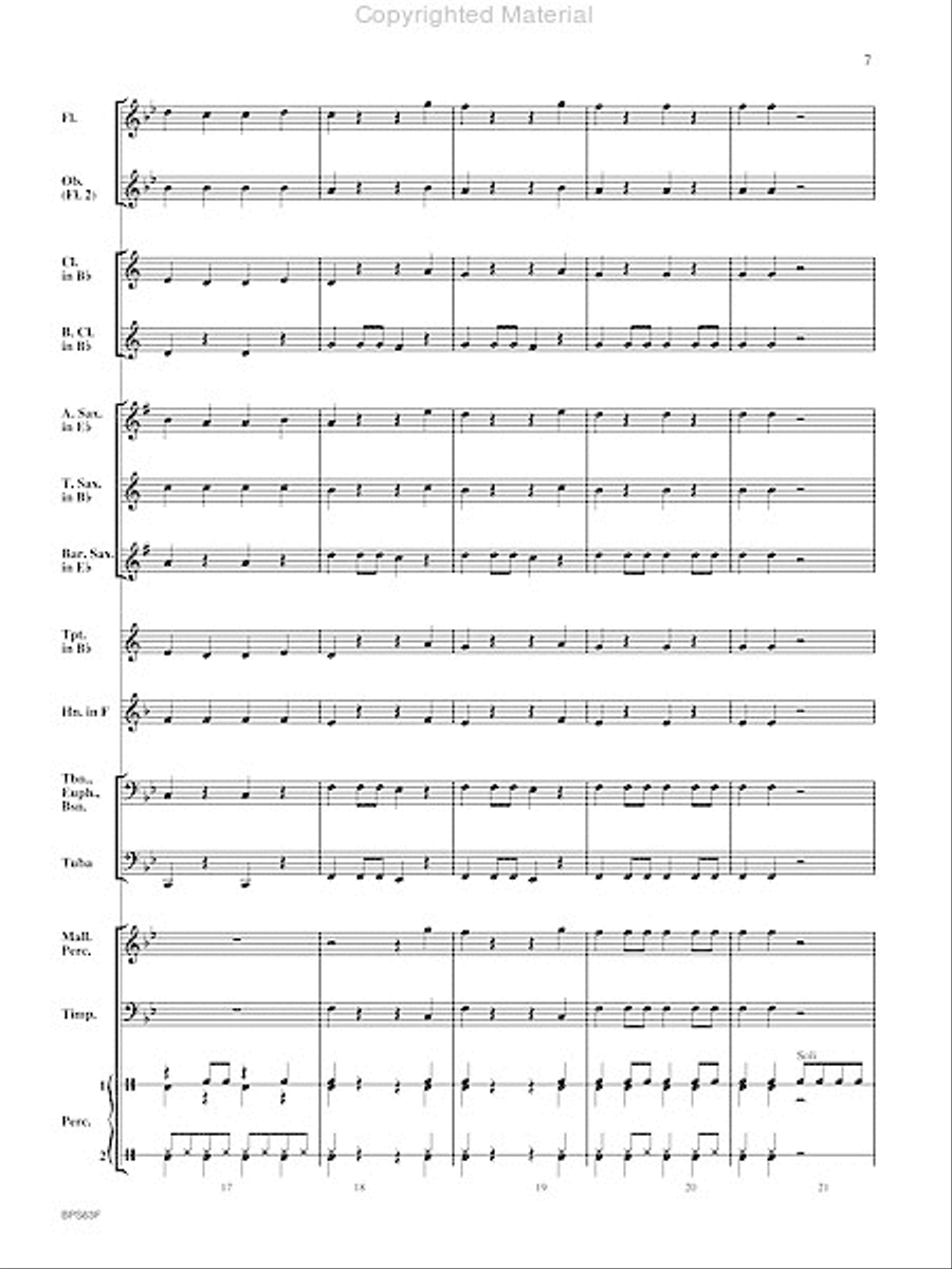 Rockin' Jingle Bells Concert Band scores gallery preview page 8