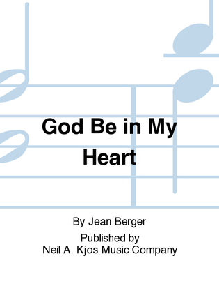 Book cover for God Be in My Heart