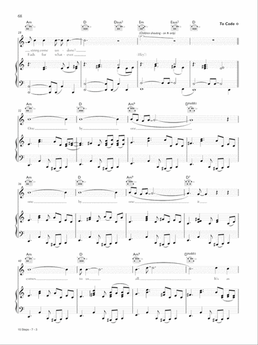 15 Step Piano, Vocal, Guitar scores gallery preview page 3