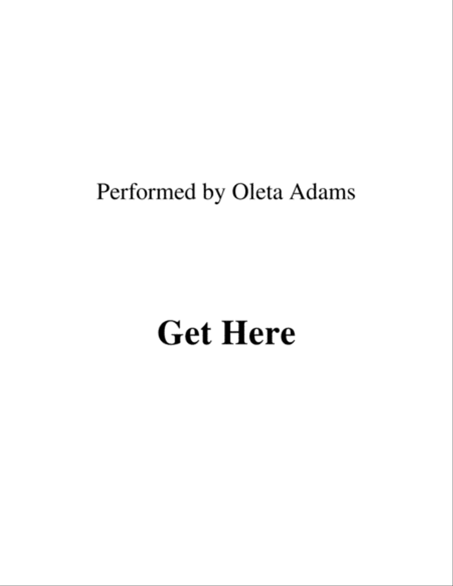 Get Here Get Here Small Ensemble scores gallery preview page 1