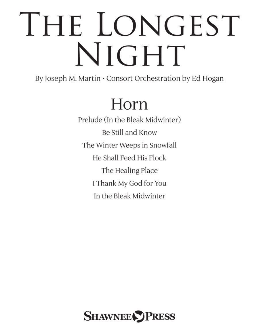The Longest Night - F Horn Choir scores gallery preview page 1