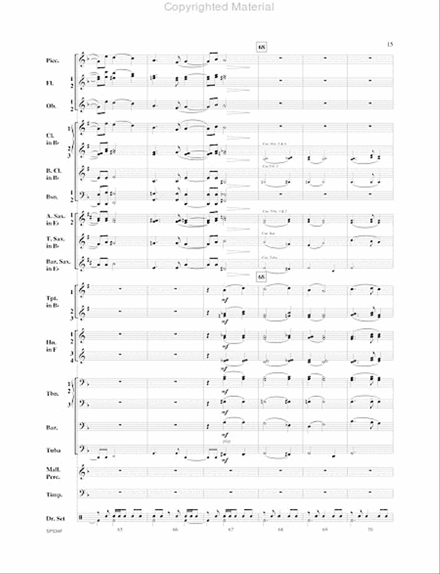 Chicago (That Toddlin' Town) Concert Band scores gallery preview page 16
