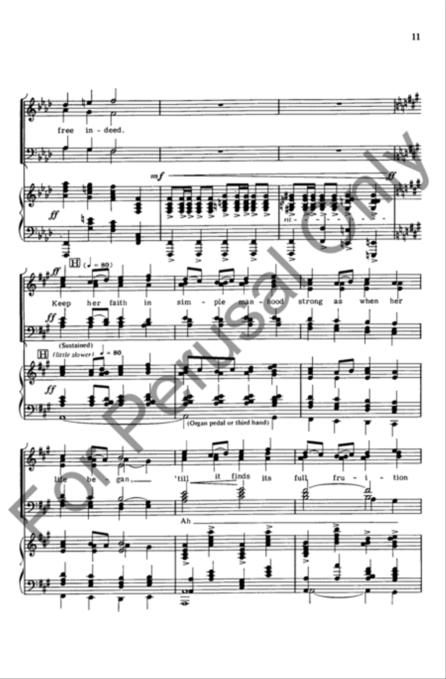 America The Beautiful (Choral Score) 4-Part scores gallery preview page 10
