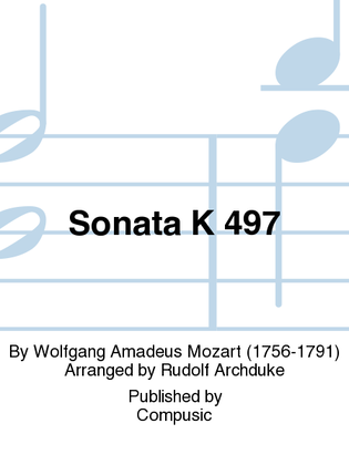 Book cover for Sonata K 497