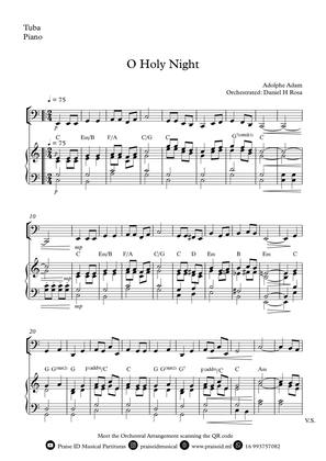 O Holy NIght - Christmas Carol - Tuba and Piano