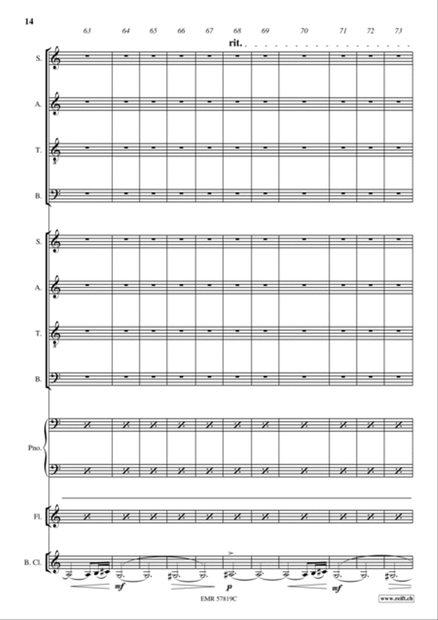 Je sais maintenant que je ne possede rien Mixed Choir scores gallery preview page 15